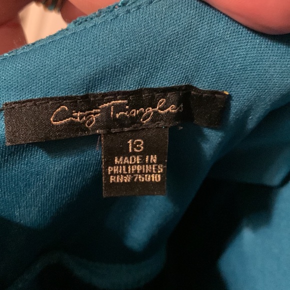 Teal lace dress - Picture 5 of 5